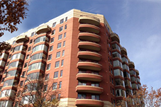 The Charleston Condominium, located next to the Courthouse Metro